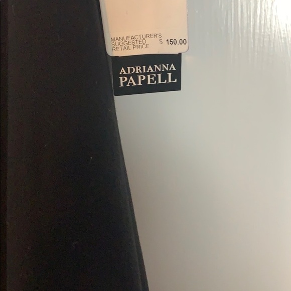 - NWT Adrianna Papell Black Removable Beaded Collar Sleeveless Mini Shift Dress - Picture 5 of 8